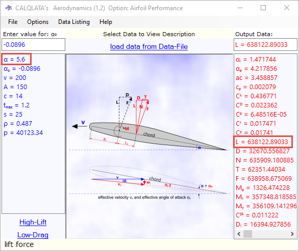 aerodynamic calculator